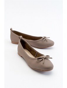 LuviShoes 01 Stone Skin Genuine Leather Women's Flat Shoes