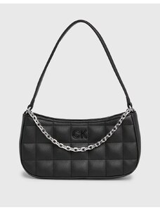 CALVIN KLEIN SQUARE QUILT CHAIN ELONGATED BAG (Rozměry: 27 x 14 x 8.5 cm)