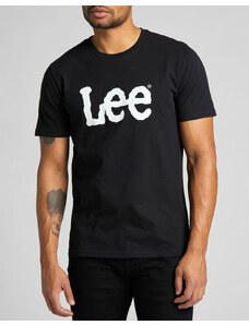 LEE WOBBLY LOGO TEE BLACK