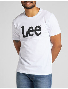 LEE WOBBLY LOGO TEE WHITE