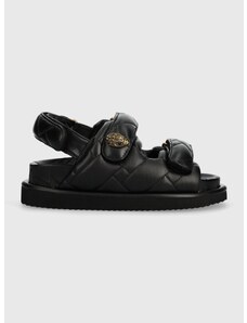 Kožené sandály Kurt Geiger London Orson Puff dámské, černá barva, na platformě, 2020600109