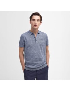 Barbour Buston Knitted Polo Shirt — Chambray