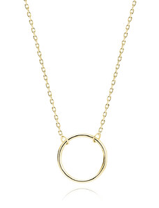 SYLVIENE Pozlacený náhrdelník KARMA 12 mm