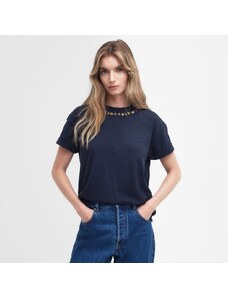 Barbour Longfield Floral T-Shirt — Classic Navy