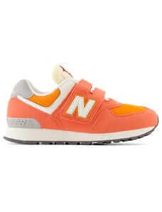 Dětské boty New Balance PV574RCB – oranžová