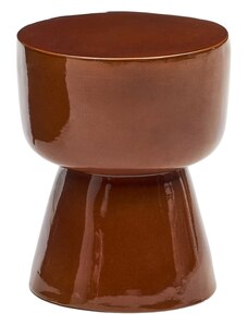 Terakotově červený zahradní stolek Kave Home Mesquida 36 cm