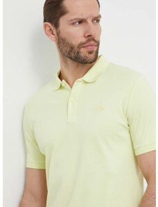 Bavlněné polo tričko Calvin Klein žlutá barva, K10K111657