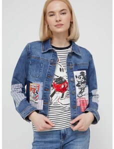 Džínová bunda Desigual x Disney WALTER dámská, přechodná, 24SWED40