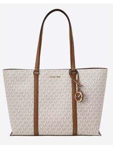 Michael Kors shopper tote kabelka Temple logo vanilla