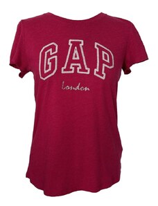 Růžové tričko s nápisem Gap