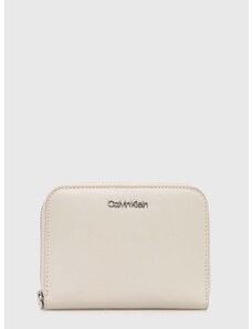 Peněženka Calvin Klein béžová barva, K60K611688