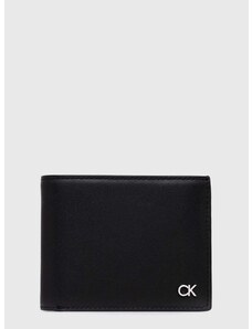 Kožená peněženka Calvin Klein černá barva, K50K511692