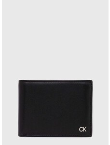 Kožená peněženka Calvin Klein černá barva, K50K511689