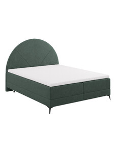 Zelená čalouněná dvoulůžková postel boxspring Cosmopolitan Design Sunset 160 x 200 cm