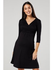 Těhotenské a kojící šaty Happy Mama černé