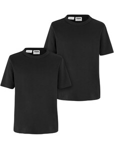 Urban Classics Kids Chlapecké tričko z organické bavlny základní - 2ks - černé