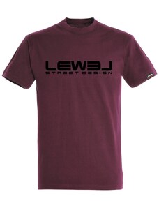 Tričko LEWEL Logo - vínové