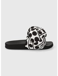 Pantofle Love Moschino dámské, černá barva, JA28272G0IIW010A