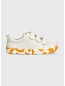 Dětské kožené sneakers boty Camper béžová barva