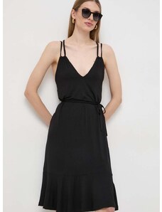 Šaty Liu Jo černá barva, midi, oversize