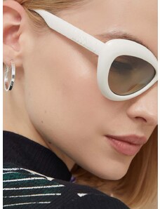Sluneční brýle Moschino dámské, bílá barva, MOS163/S