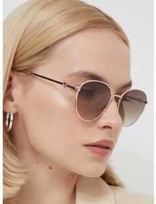 Sluneční brýle Love Moschino dámské, béžová barva, MOL074/S