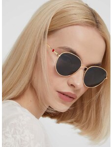 Sluneční brýle Love Moschino dámské, zlatá barva, MOL074/S