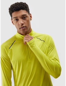 4F Pánské běžecké rychleschnoucí tričko s dlouhými rukávy - zelené