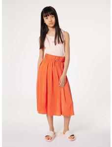 Dětská sukně Dkny oranžová barva, midi, áčková