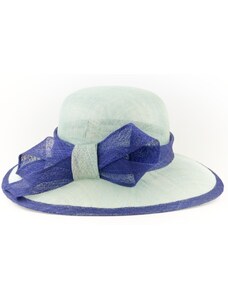 KRUMLOVANKA Modrý slavnostní sisalový klobouk Co-043