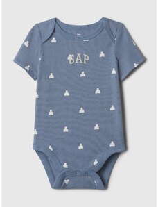 Gap Baby body z organické bavlny Modrá