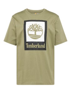TIMBERLAND Tričko olivová / černá / bílá