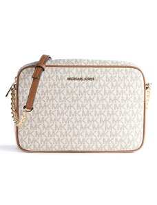 Michael Kors jet set large crossbody logo vanilla