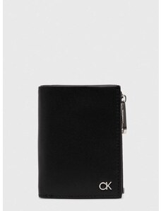 Kožená peněženka Calvin Klein černá barva, K50K511688