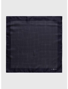Hedvábný kapesníček Polo Ralph Lauren tmavomodrá barva