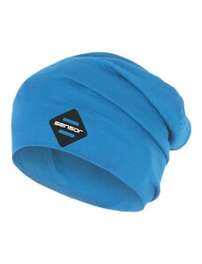 Sensor čepice Merino wool Logo, různé barvy Modrá M
