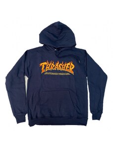 Thrasher mikina Fire Logo Navy Spring 21