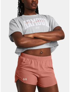 Under Armour Tričko UA HW SCRIPTED WM CROP SS-GRY - Dámské