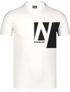 Nordblanc Bílé pánské bavlněné tričko ETHOS