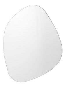 Stříbrné kovové závěsné zrcadlo Bloomingville Aimie 70 x 56 cm