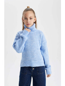 DEFACTO Girl Regular Fit Turtleneck Pullover