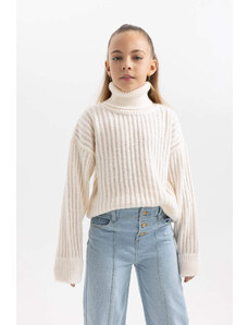 DEFACTO Girl Regular Fit Turtleneck Pullover