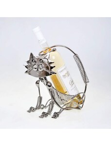 ADELLiNO Stojan na víno kovový - Kočička