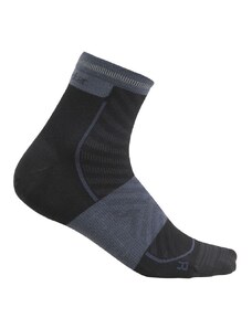 Pánské merino ponožky ICEBREAKER Mens Merino Run+ Ultralight Mini, Black/Graphite velikost: 44,5-46,5 (L)