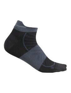 Pánské merino ponožky ICEBREAKER Mens Merino Run+ Ultralight Micro, Black/Graphite velikost: 44,5-46,5 (L)