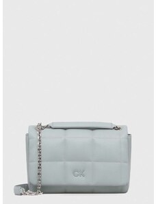 Kabelka Calvin Klein šedá barva
