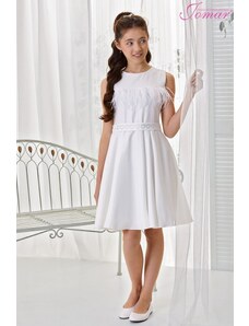 Dívčí šaty s tylem bílé Jomar 900