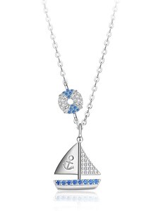 GRACE Silver Jewellery Stříbrný náhrdelník Plachetnice - stříbro 925/1000