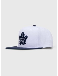 Kšiltovka Mitchell&Ness NHL TORONTO MAPLE LEAFS bílá barva, s aplikací