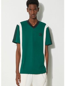 Tričko adidas Originals Archive Panel zelená barva, s aplikací, IS1406